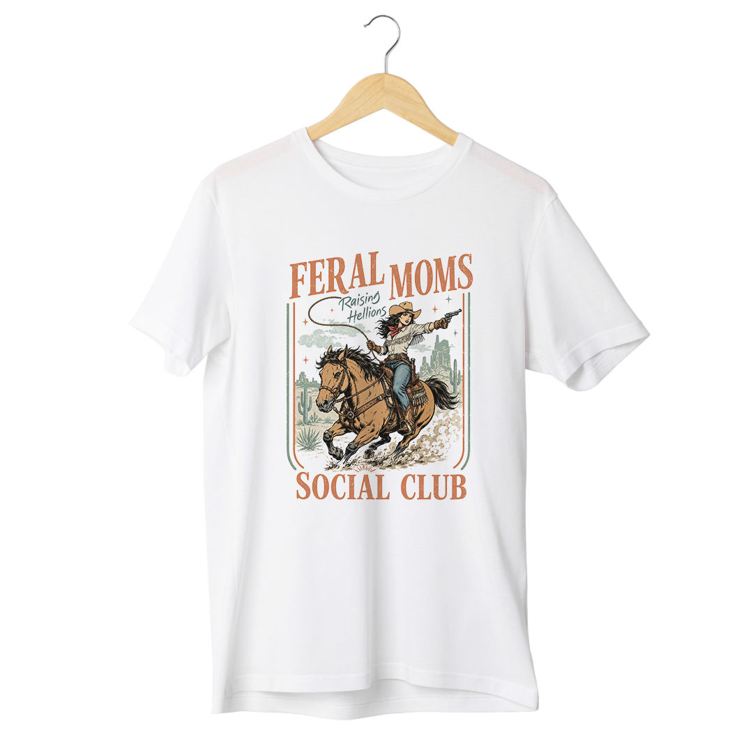 Feral Moms Social Club Tee