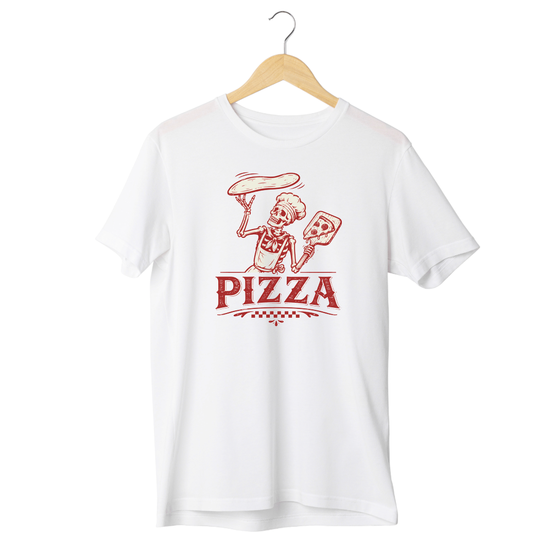 Skeleton Pizza Chef Tee